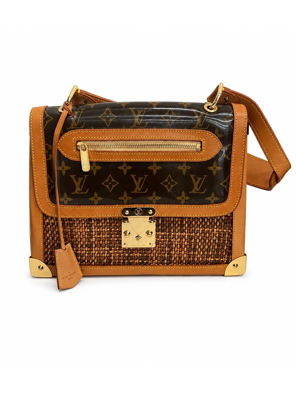 Louise Vuitton Monogram Tweedy Rabat Bag